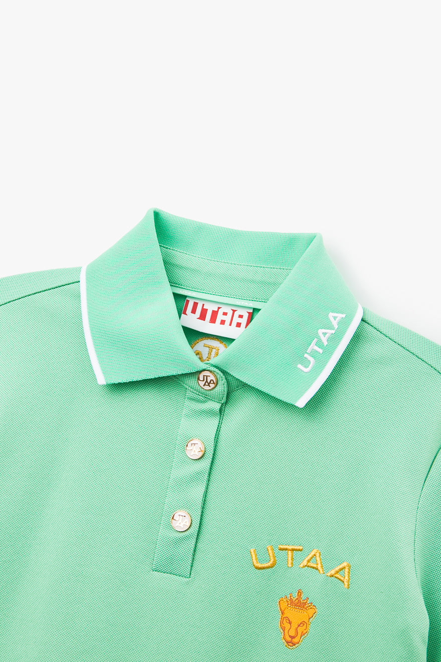 UTAA PrismゴールデンPanterPKシャツ ライトグリーン : Women's