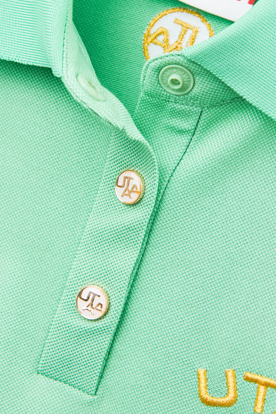 UTAA PrismゴールデンPanterPKシャツ ライトグリーン : Women's