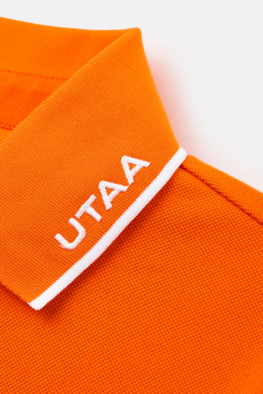 UTAA PrismゴールデンPanterPKシャツ オレンジ : Women's