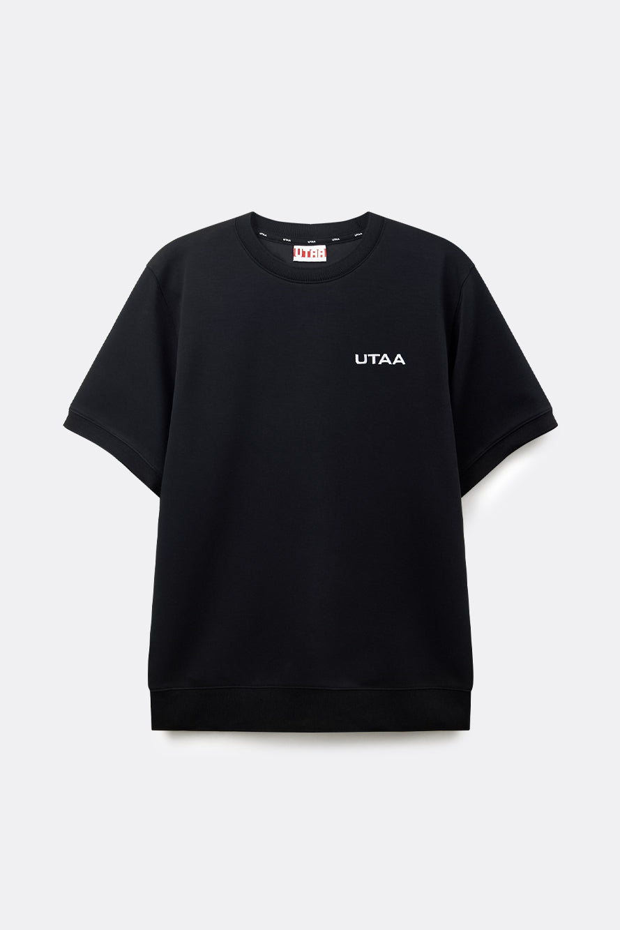 UTAA タイポカラーロゴベーシックTシャツ ブラック : Men's