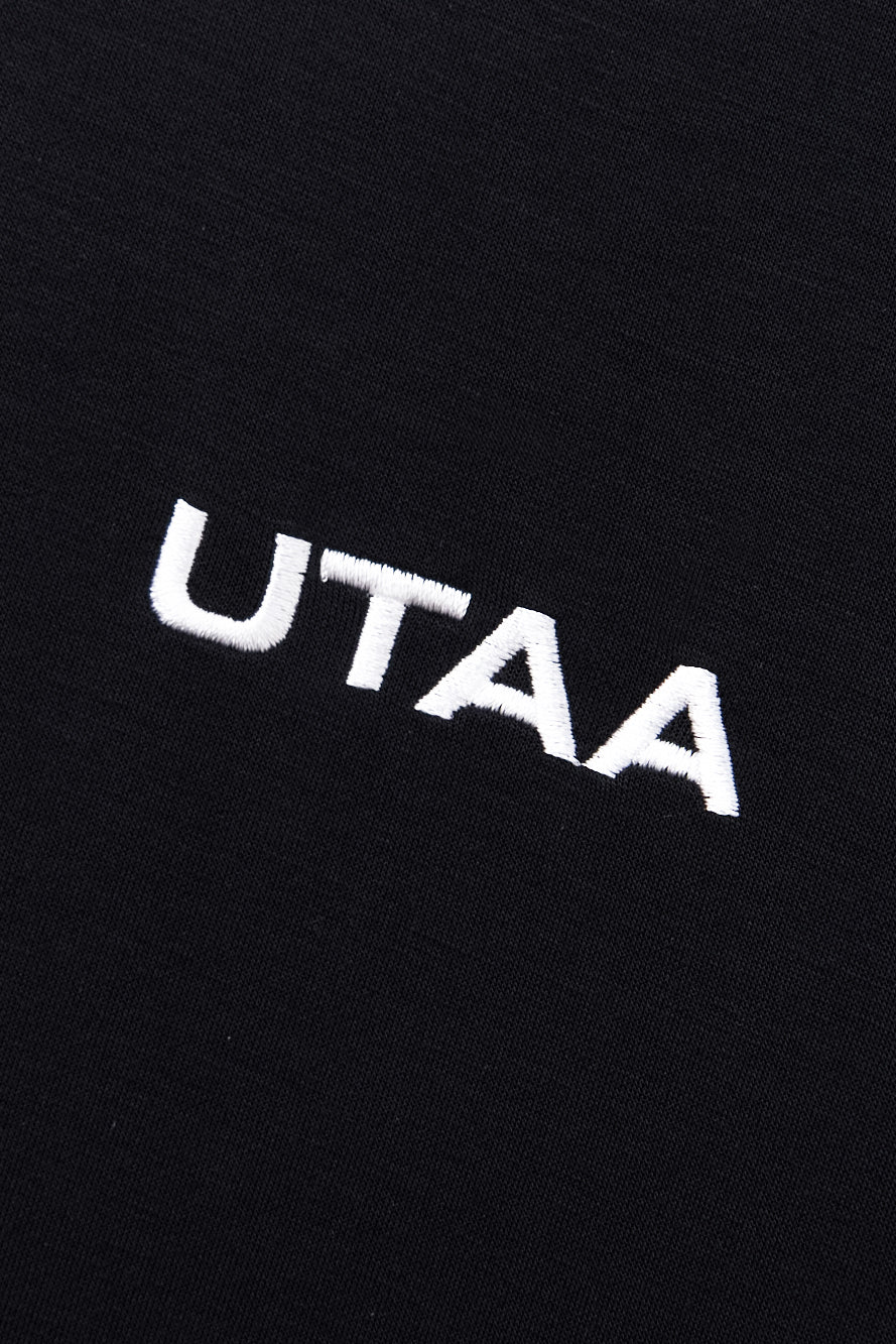 UTAA タイポカラーロゴベーシックTシャツ ブラック : Men's