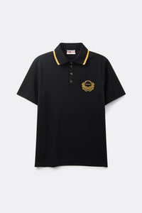 UTAA クレストゴールデンエンブレムPKTシャツ ブラック : Men's