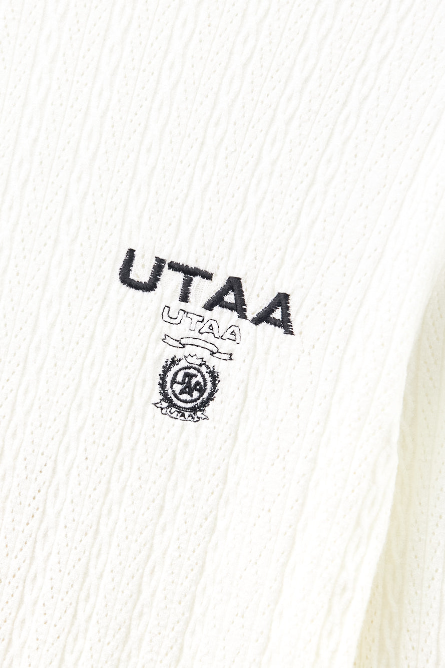 UTAA ラッフルポワンテルモックネックニット アイボリー : Women's