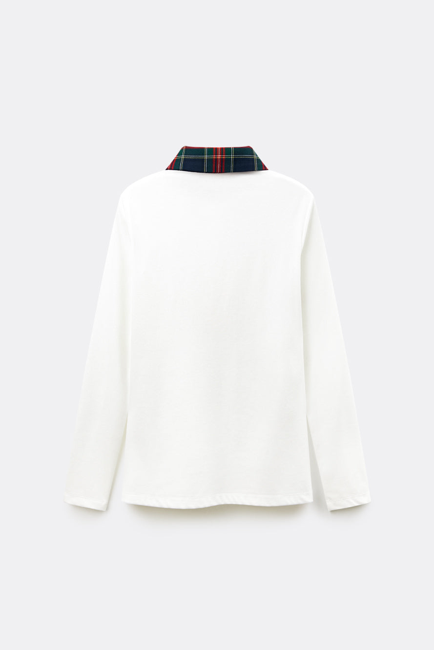 UTAA スコッチマルチタータンチェックPKスリーブ ネイビー : Women's