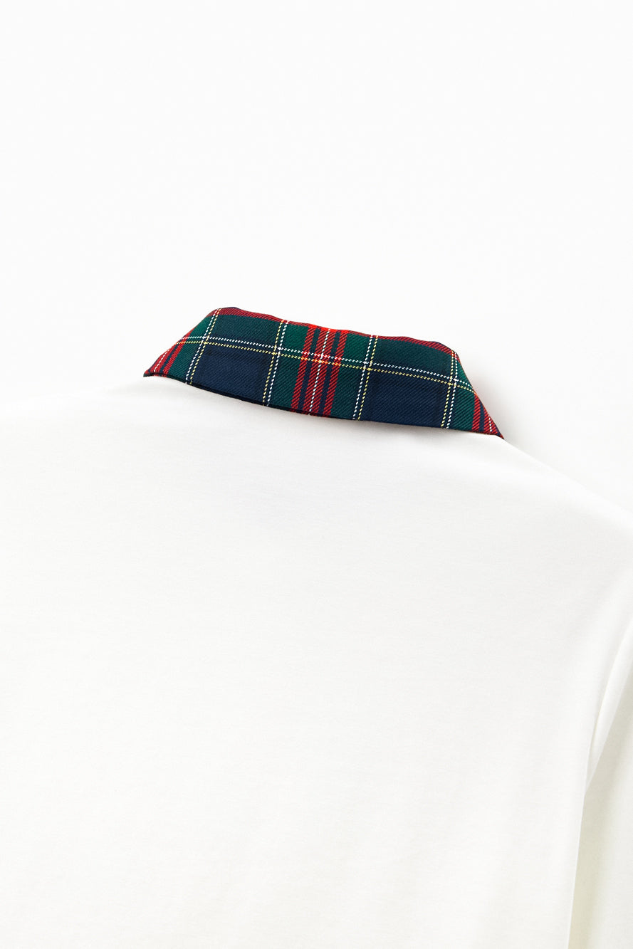 UTAA スコッチマルチタータンチェックPKスリーブ ネイビー : Women's