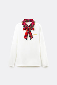 UTAA スコッチマルチタータンチェックPKスリーブ ピンク : Women's