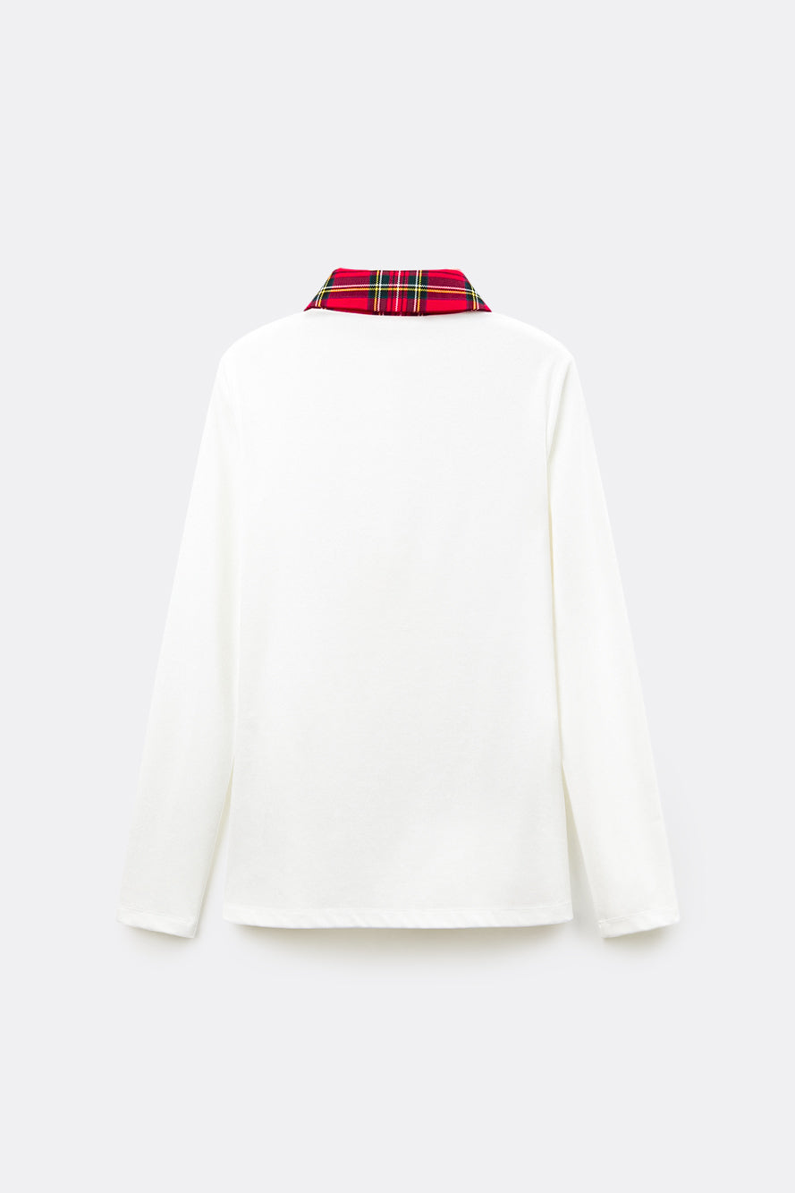 UTAA スコッチマルチタータンチェックPKスリーブ ピンク : Women's