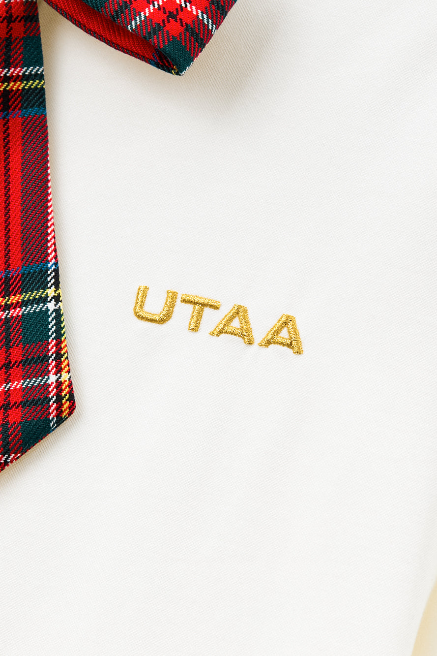 UTAA スコッチマルチタータンチェックPKスリーブ ピンク : Women's