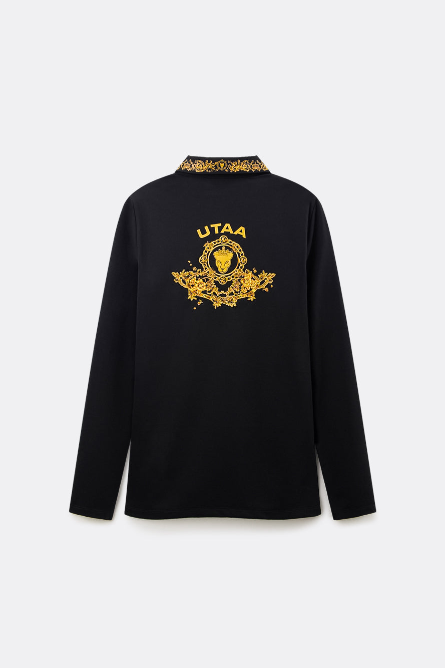 UTAA フィーストゴールデンエンブレムPKスリーブ ブラック : Women's