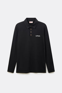 UTAA ギルトシーリングスモールロゴPKスリーブ ブラック : Men's