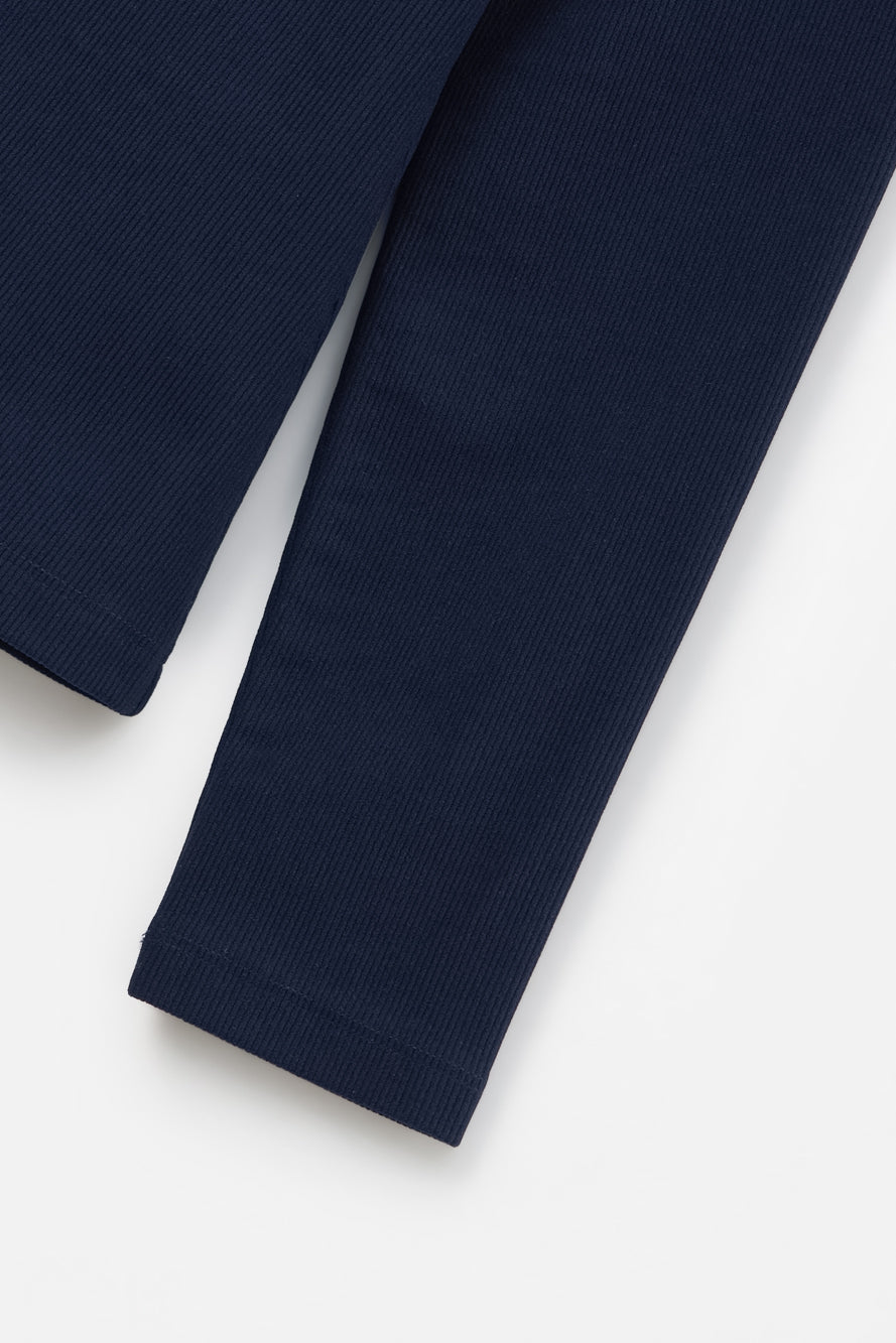 UTAA ノートルフローラルレースモックネックスリーブ ネイビー : Women's