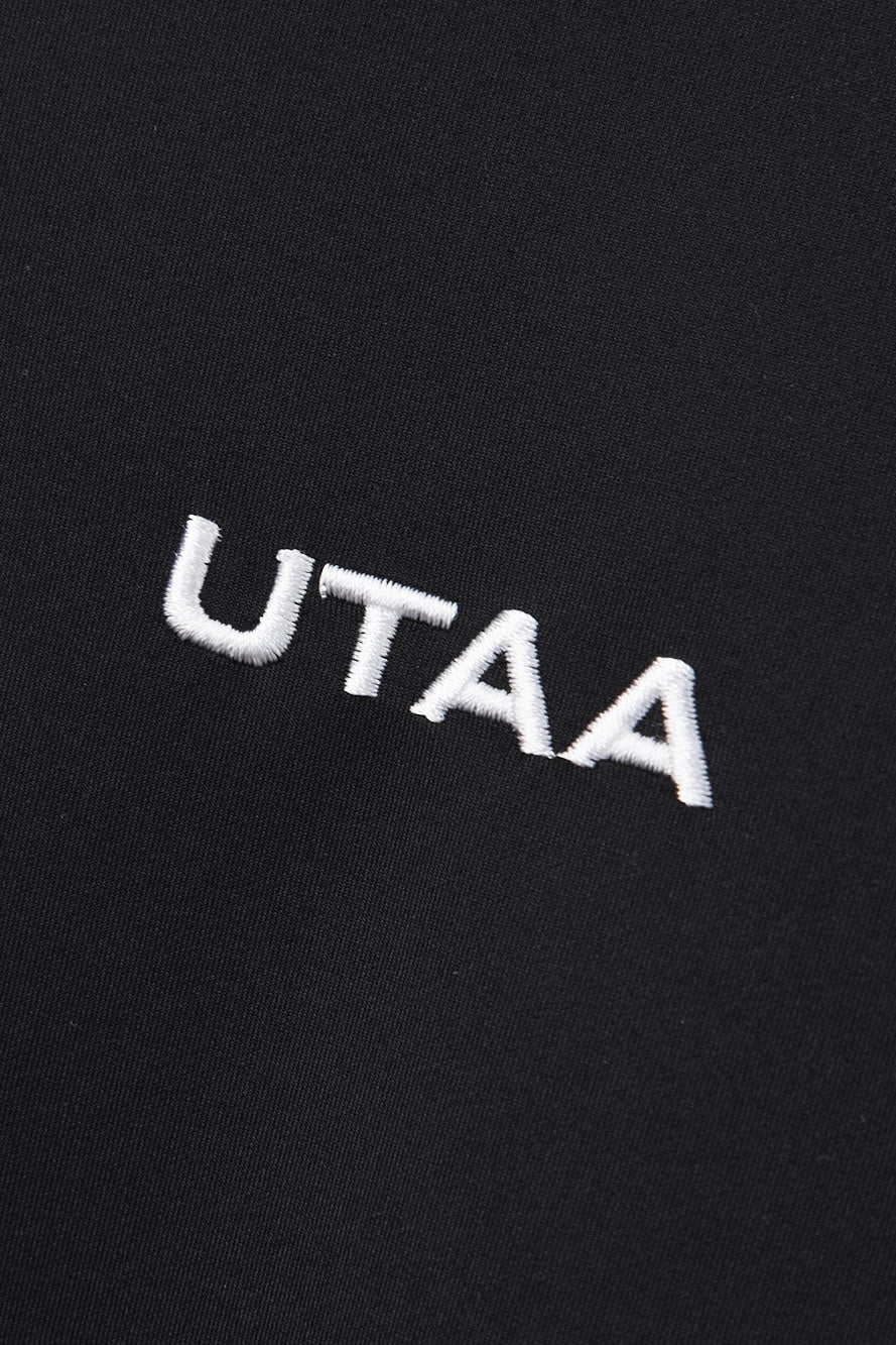 UTAA グレイッシュデュアルラインPK Tシャツ ブラック：レディース