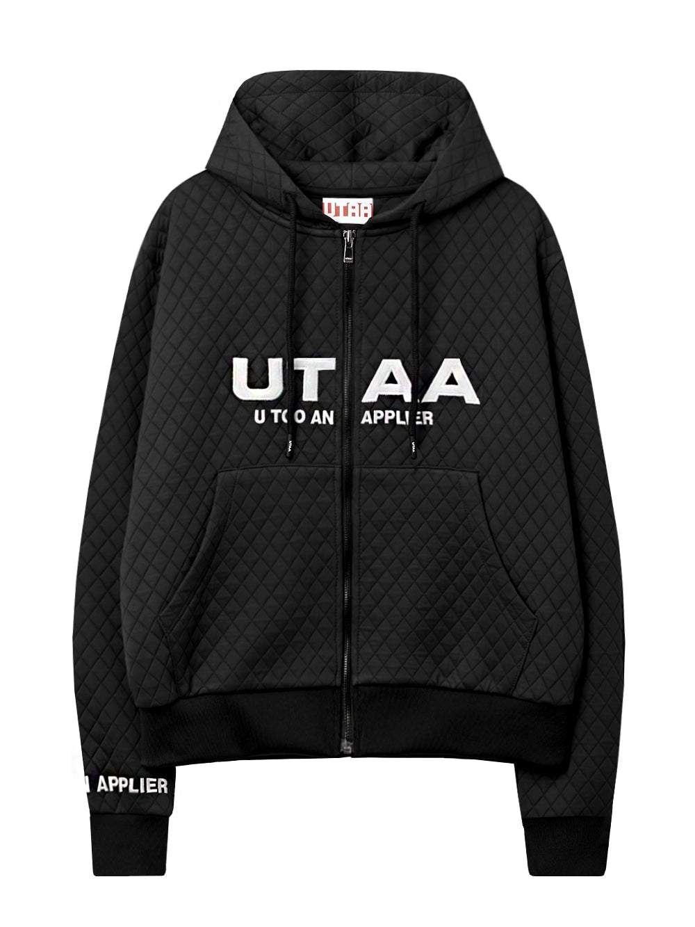 UTAA ハイブキルティングフードジップアップ ブラック：レディース