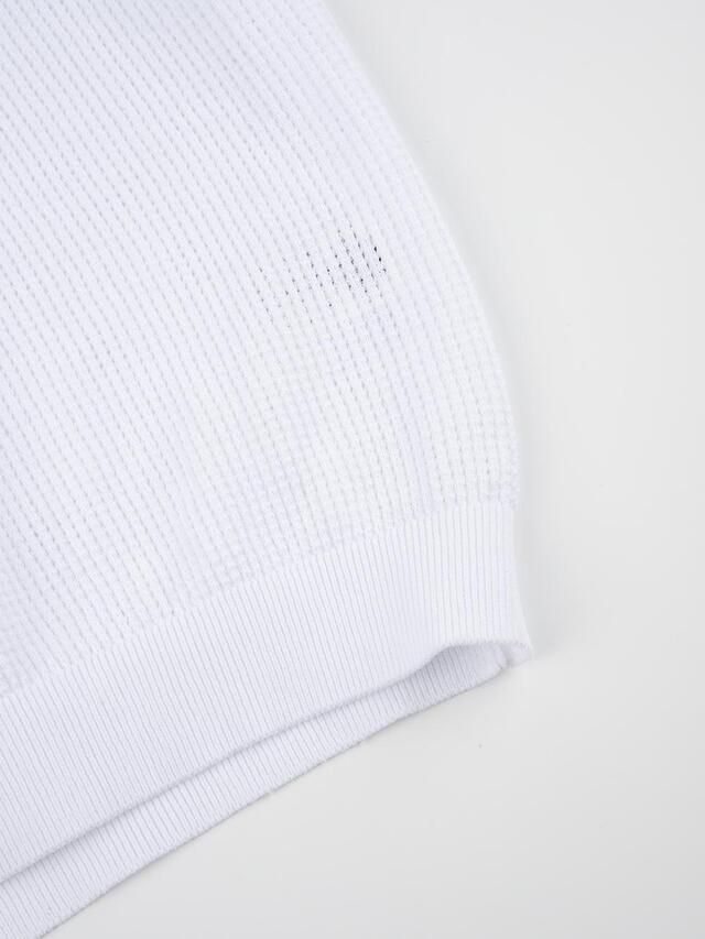 UTAA メッシュニットTシャツ ホワイト：レディース