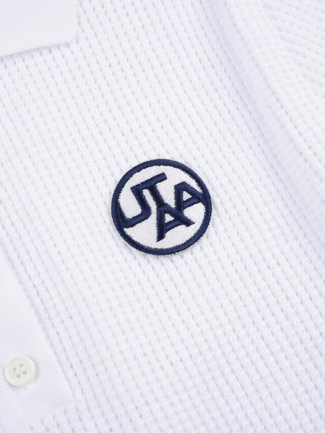 UTAA メッシュニットTシャツ ホワイト：レディース