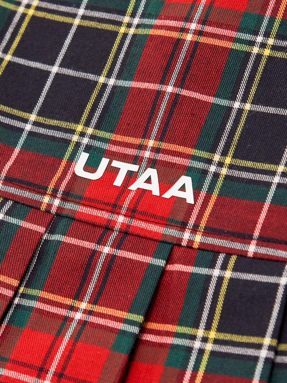 UTAA スコットロイヤルチェックプリーツスカート レッド