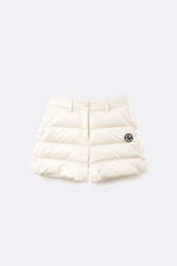 UTAA グロッシーカラーダウンショートパンツ アイボリー：レディース