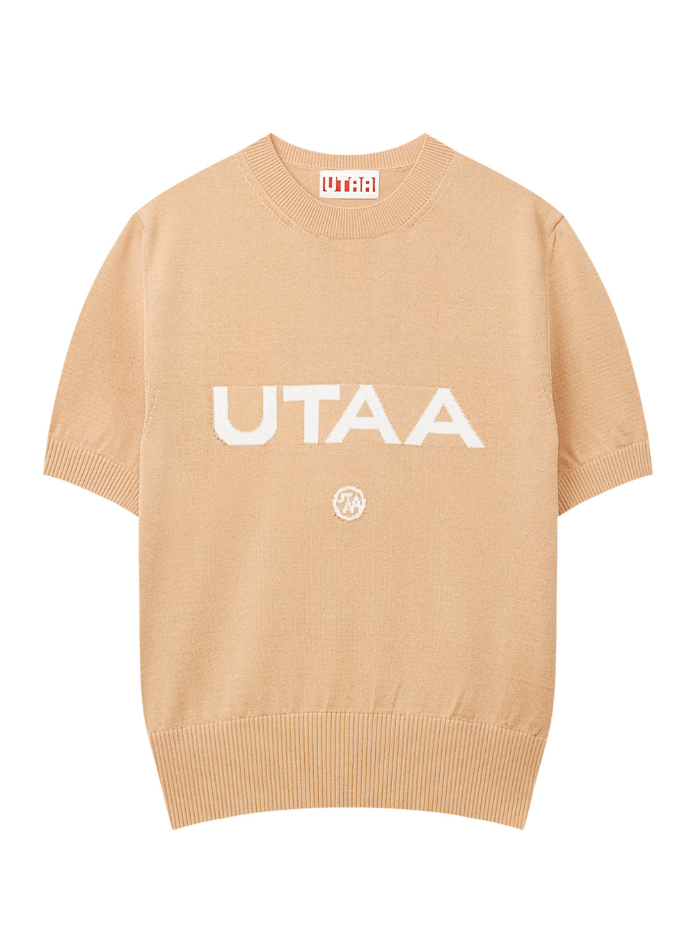 UTAA サハラボールドロゴクラシックニット ベージュ : Women's