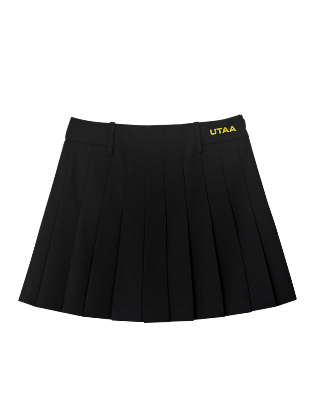 UTAA ベーシックソリッドフレアスカート ブラック