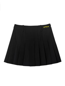 UTAA ベーシックソリッドフレアスカート ブラック