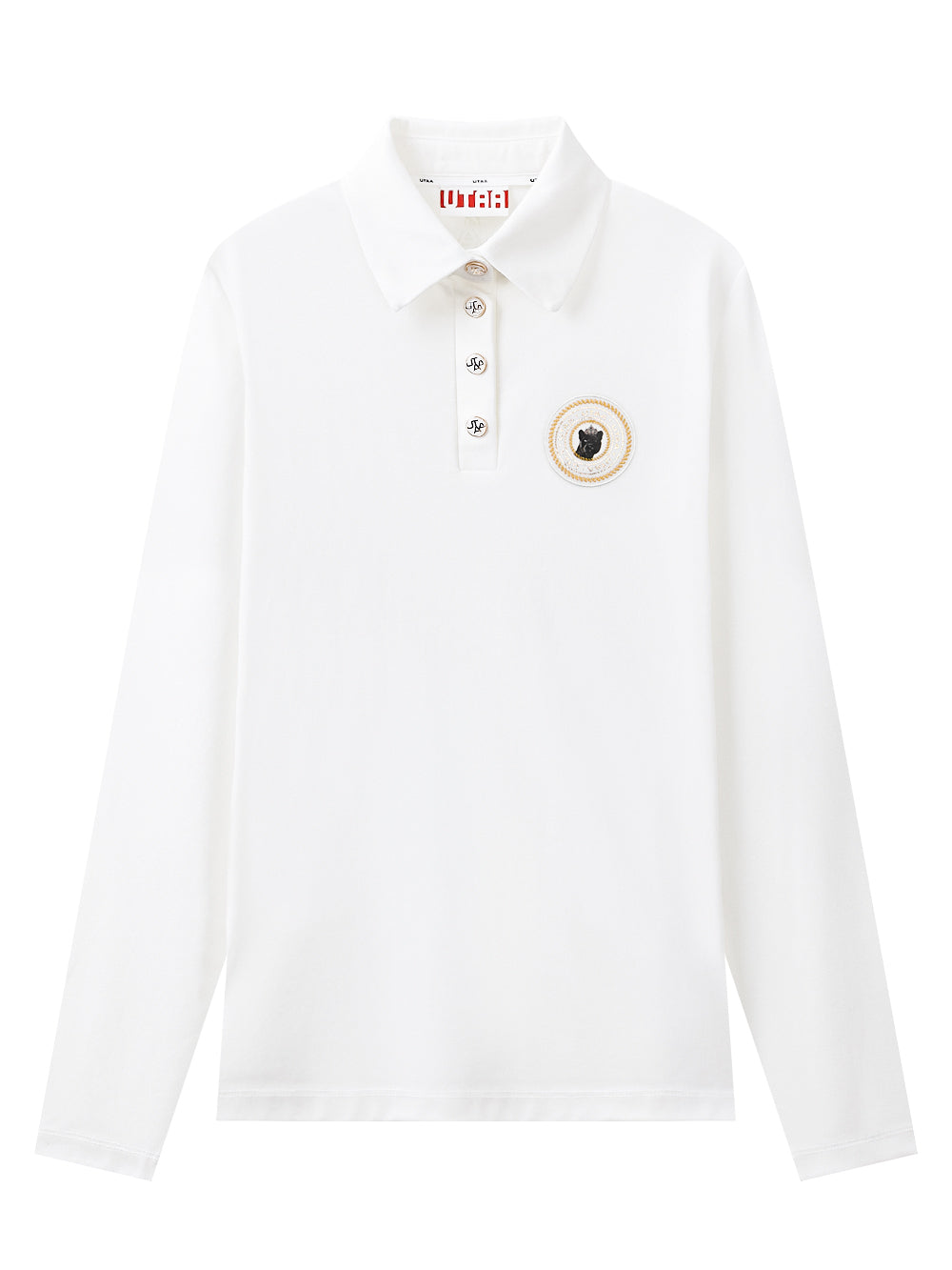 UTAA ギルトリングパンサーワッペンPKスリーブ ホワイト : Women's