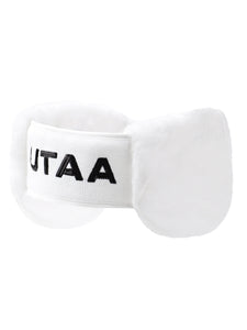 UTAA ロゴスパンコールファーイヤーウォーマー ホワイト