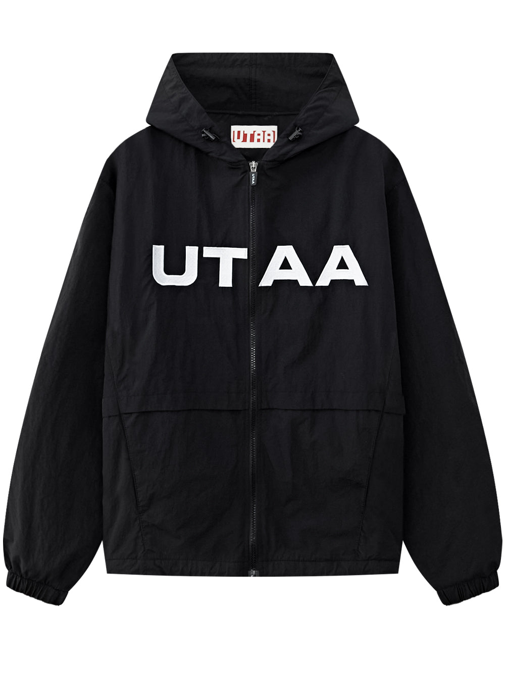 UTAA リングパンサーパディングウインドブレーカージャンパー ブラック：メンズ
