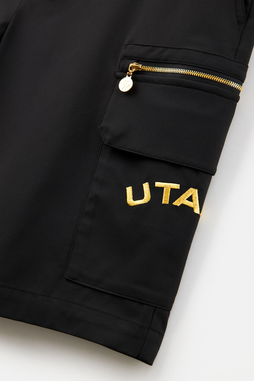 UTAA プリズムゴールデンパンサーアウトポケットショートパンツ ブラック：メンズ