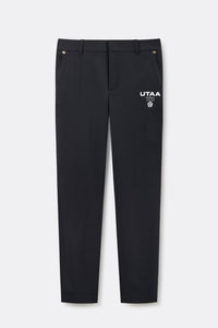 UTAA シンボルエンブレムパンツ ブラック：メンズ