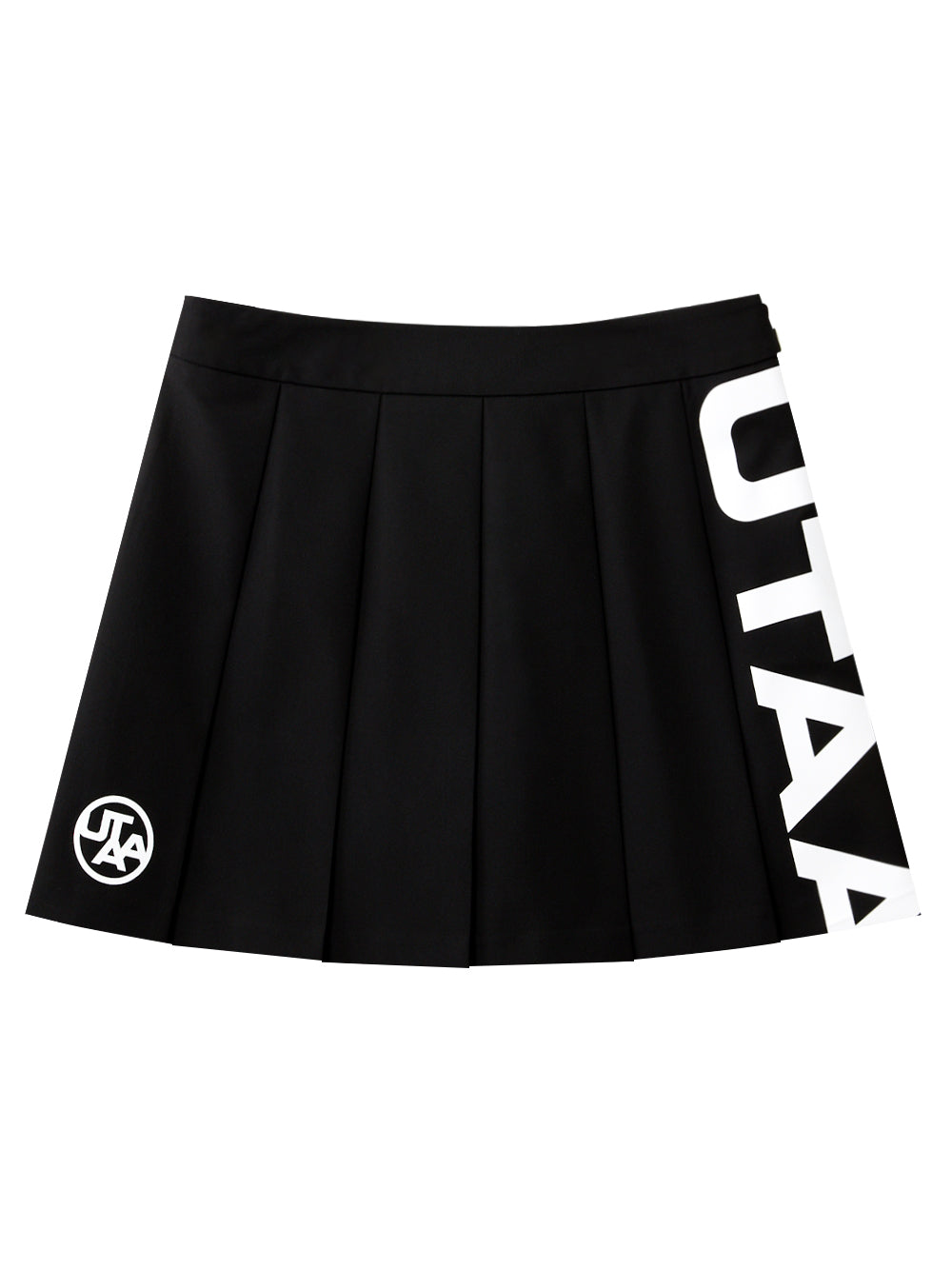 UTAA スライドバルクロゴフレアスカート ブラック