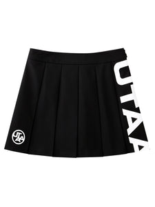 UTAA スライドバルクロゴフレアスカート ブラック