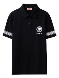 UTAA リングパンサーPK Tシャツ ブラック：メンズ