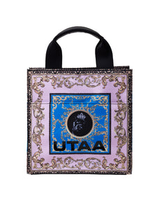 UTAA ネオンバロックトートバッグ ライトピンク