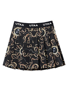 UTAA クリプティックステラプリーツスカート ブラック