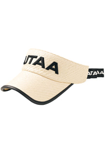 UTAA サミットラフィアサンバイザー アイボリー