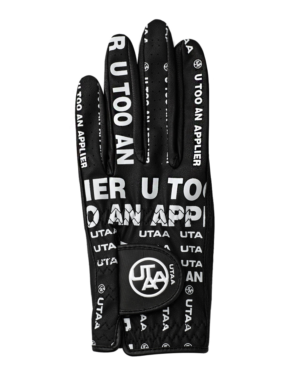 UTAA トラフィックメッセンジャーシープスキンゴルフグローブ ブラック：メンズ