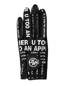 UTAA トラフィックメッセンジャーシープスキンゴルフグローブ ブラック：メンズ