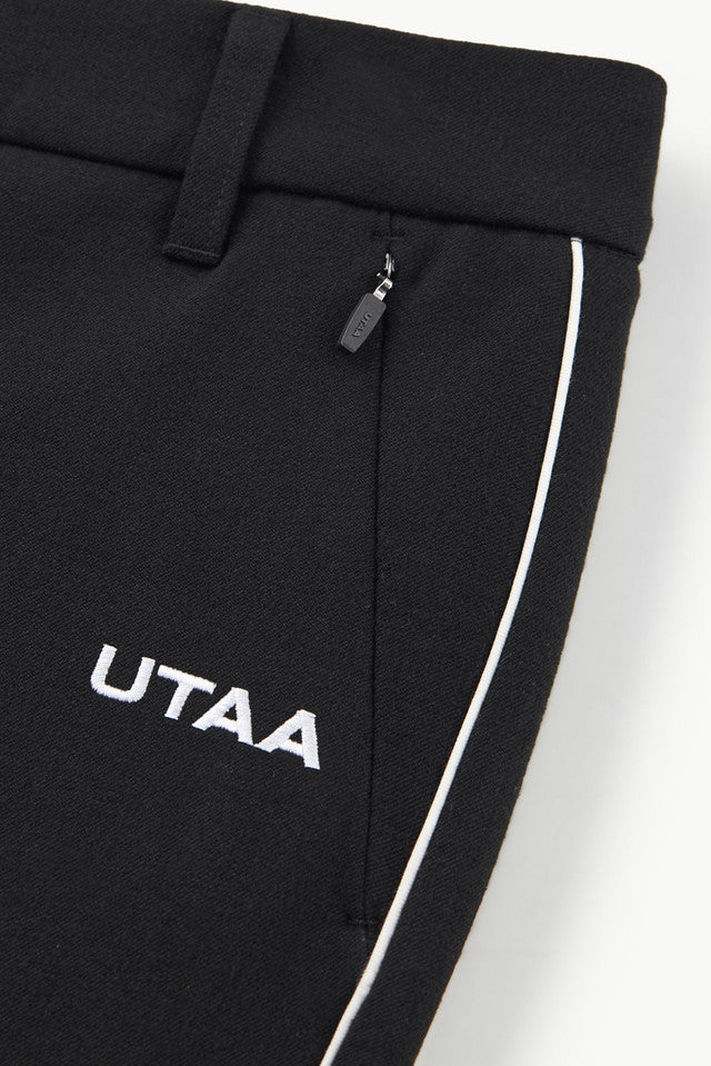 UTAA エッセンシャルコンツアーラインブーツカットパンツ ブラック：レディース