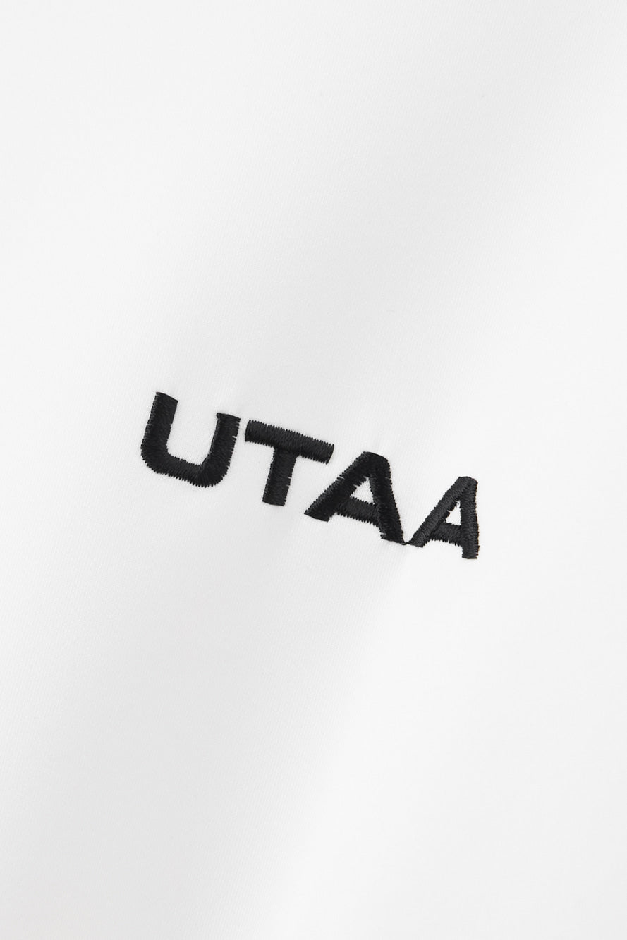 UTAA グレイッシュデュアルラインブルゾンジャンパー ホワイト：レディース