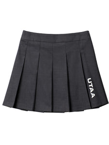 UTAA ベーシックロゴフレアファンスカート チャコールグレー