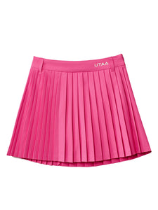 UTAA ネオンベーシックプリーツスカート ピンク