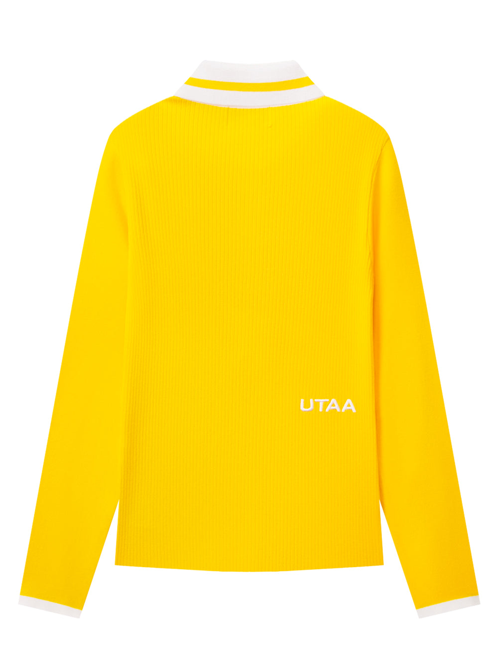 UTAA ネオンロゴリブドラインPKスリーブ イエロー : Women's
