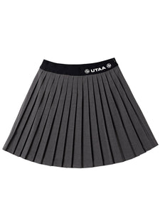 UTAA バンディンググレーロングスカート チャコールグレー