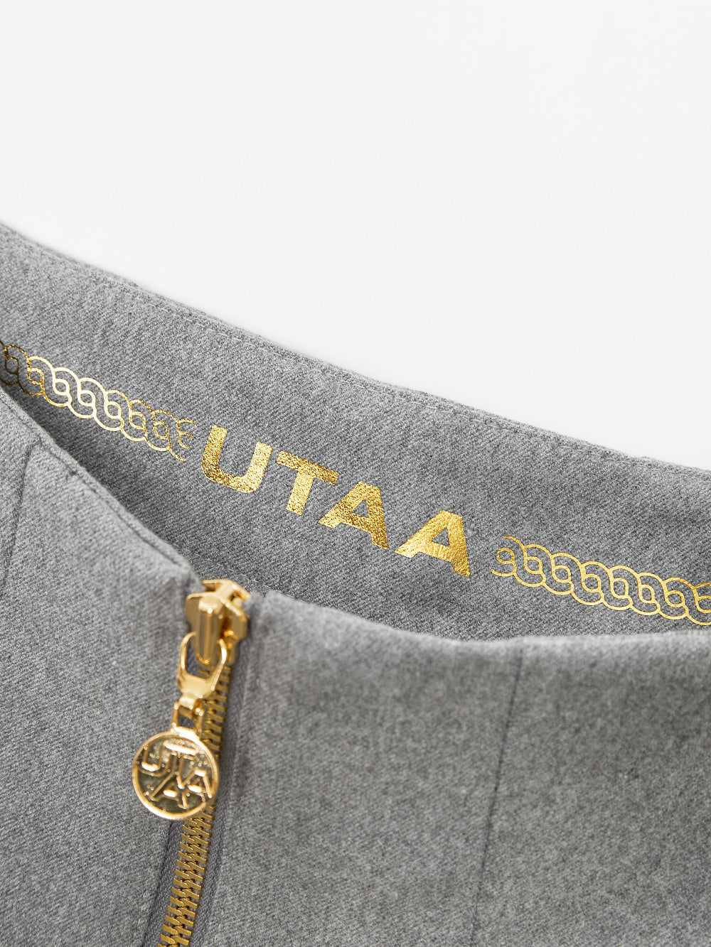 UTAA デュカットルナラインフレアスカート メランジグレー