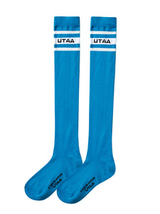 UTAA ネオンパッセンジャーロゴニーソックス スカイブルー