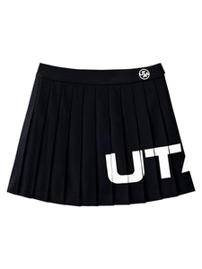 UTAA ボールドロゴフレアスカート ブラック