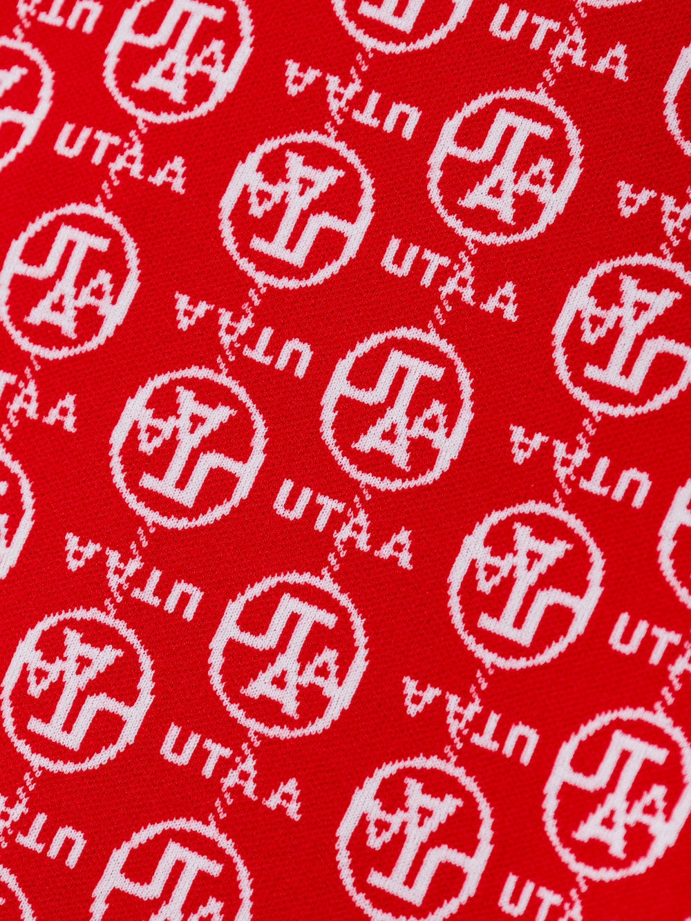 UTAA リンクチェーンシンボルカラーニットベスト レッド：メンズ