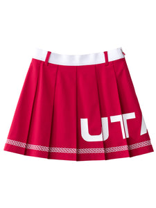 UTAA ロゴスクードパターンショートスカート ピンク：レディース